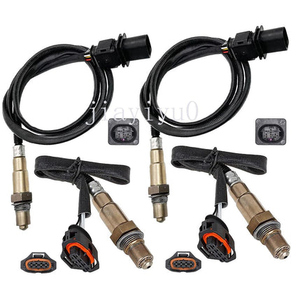 ya 4 8.8 4pcs Oxygen O2 Sensor 1&2 for 2009-2012 for Porsche Cayman Boxster 2.9L Upper+Lower