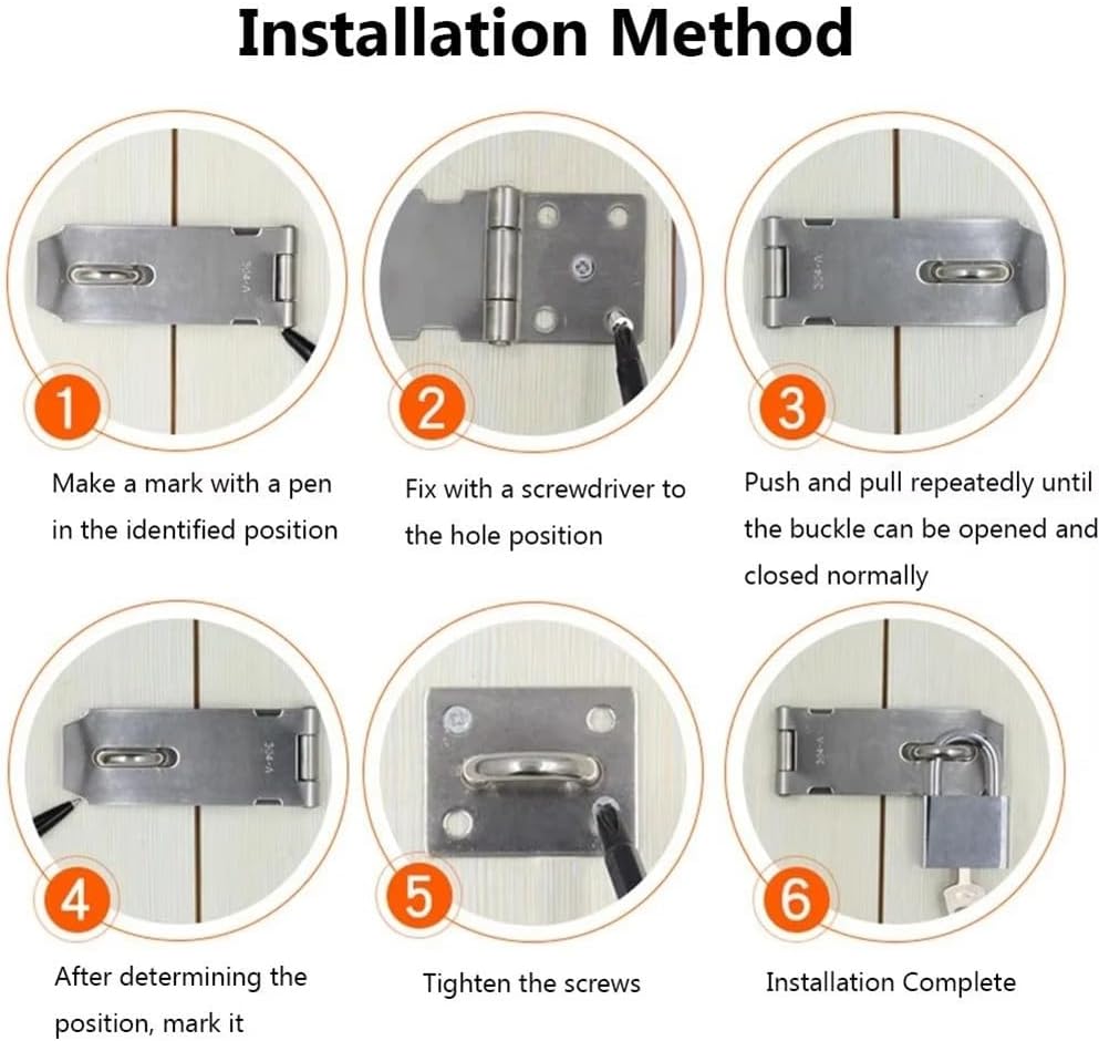 ya 26 10.21 baidi Reliable Stainless Steel Lock Set with Padlock and 3 Keys for Easy Access