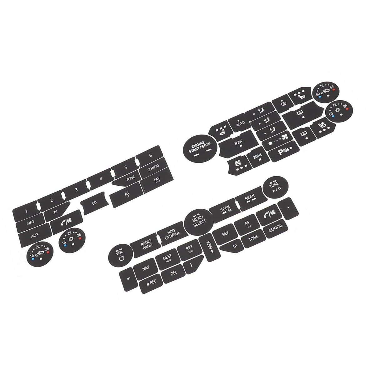 ya 23 10.7 baidi Reduce Light Penetration with Button Repair Decals for for Saab 3rd Gen 95NG 94X