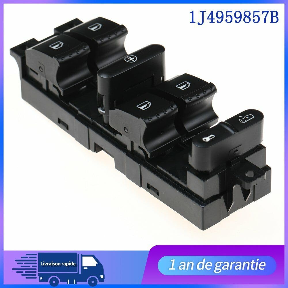 ya 3 8.24 baidi 1J4959857 Bouton COMMANDE Leve VITRE ELECTRIQUE Fits for VW Bora Golf IV 4 Passat B5