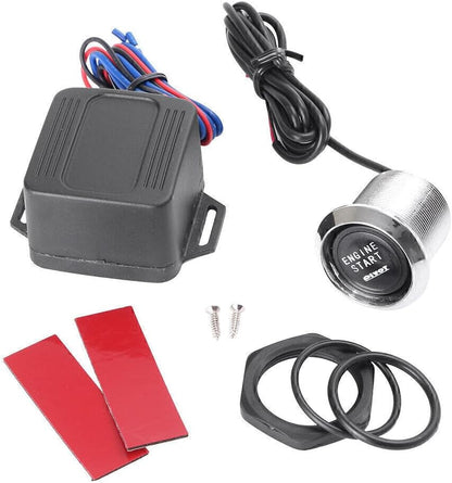 ya 4 8.24 baidi 1 Set Engine Start Push Button Ignition Starter Touch Kit Blue Universal