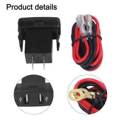 ya 23 10.7 baidi Car Dual USB Phones for Charger Parts for for Toyota FJ-Cruiser 2007-2014 Accessories