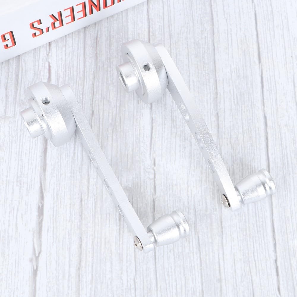ya 4 8.14 2pcs Alu for Minium Car Window Crank Handle Lever (Silver) Aluminum window crank