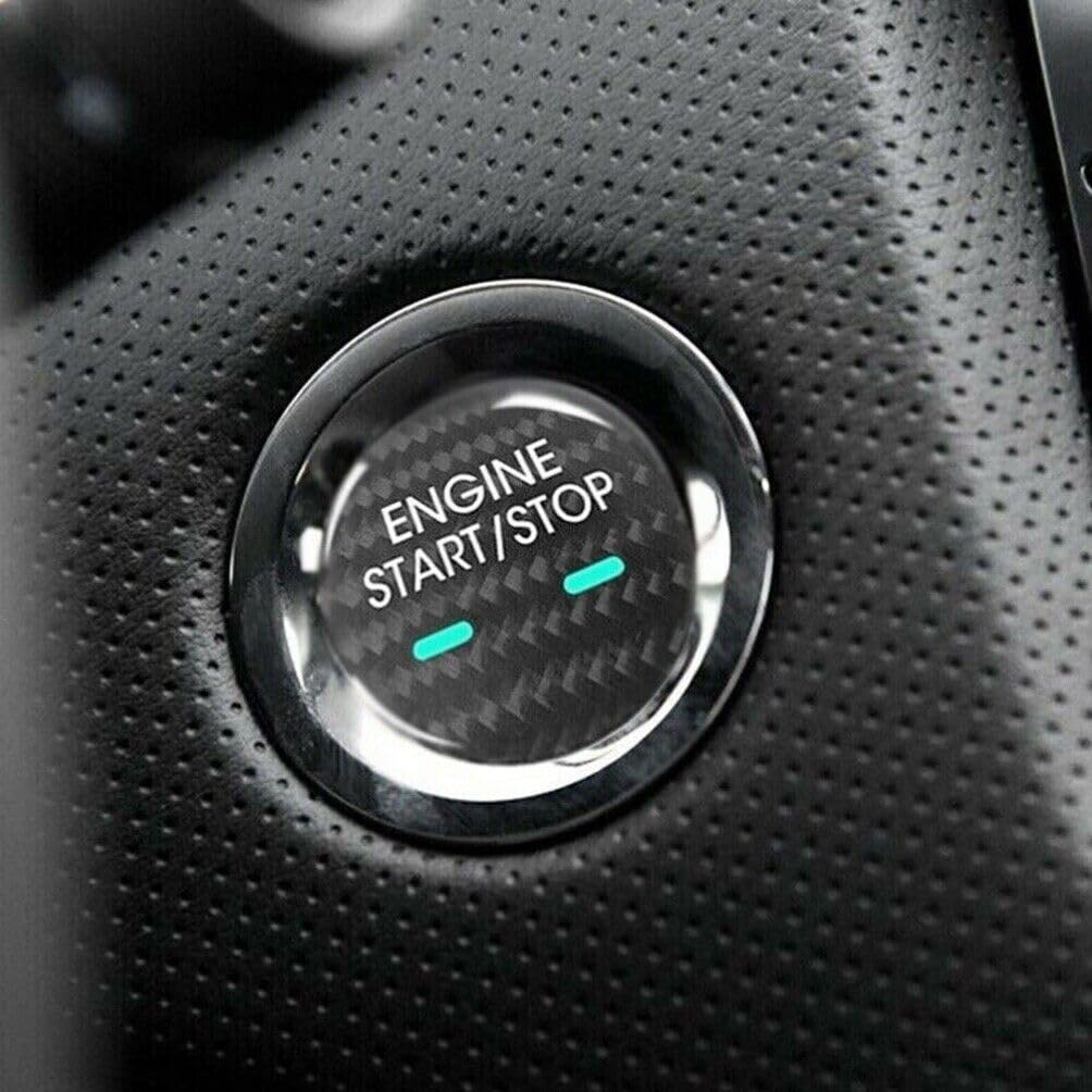 ya 6 8.24 baidi for Cadillac CT6 XT5 SRX 1pcs Carbon Fiber Engine Button Stop Button Cover USA