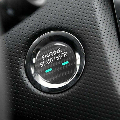 ya 6 8.24 baidi for Cadillac CT6 XT5 SRX 1pcs Carbon Fiber Engine Button Stop Button Cover USA