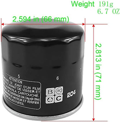 ya 5 8.24 baidi Oil Filter for Yamaha YFM660 Grizzly 660 auto 4x4 2007-08 YFM700F Grizzly 700 FI