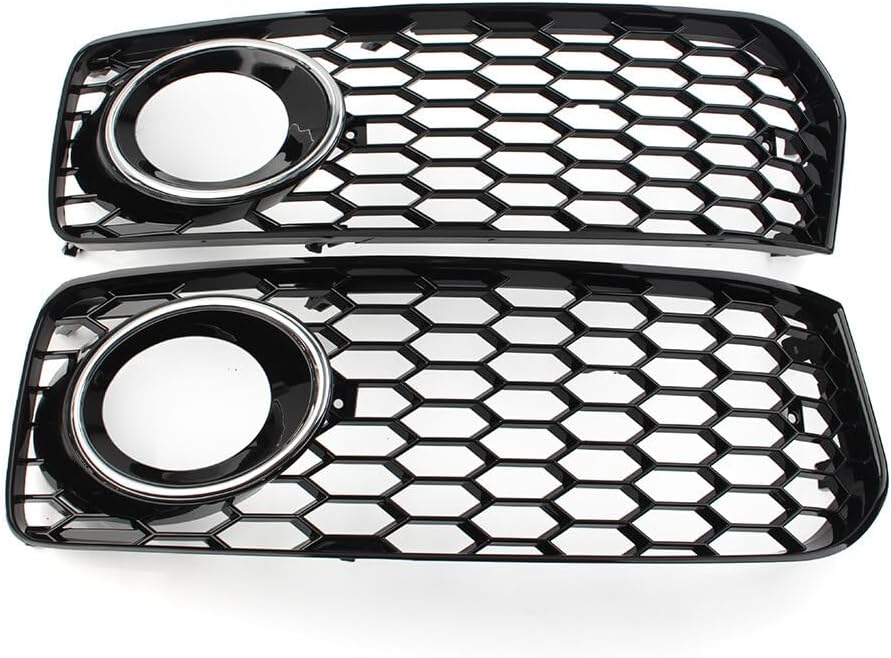 ya 23 10.7 baidi Honeycomb Front Bumper Fog Light Grille Cover for Audi A5 S5 B8 RS5 08-12