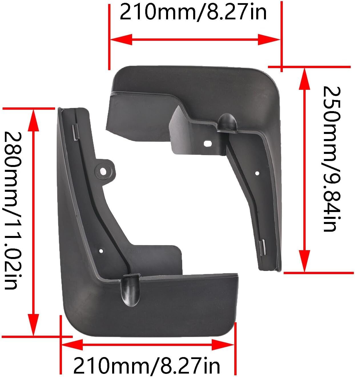ya 7 8.24 baidi 4X for Peugeot 2008 2019-2023 Front Rear Splash Guard Mudguard mud Flap Guards