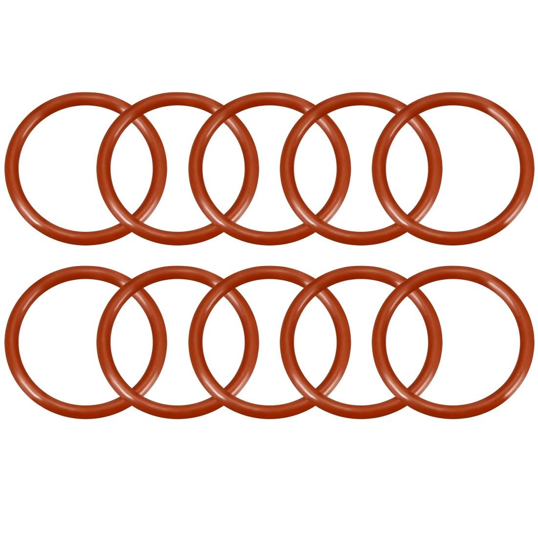 ya 13 9.15 baidi Silicone O-Ring 22mmx18mmx2mm VMQ Seal Rings Sealing Gasket Red 10Pc