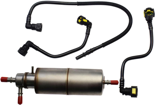 ya 4 8.14 4 Piece Fuel Filter and Fuel Line Hose Kit for Mercedes ML320 ML55 AMG ML430