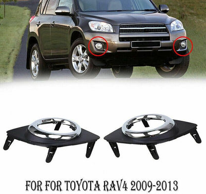 ya 4 8.14 One pair of front fog lamp cover decoration for Toyota RAV4 2009 2010 2011 2012 2013