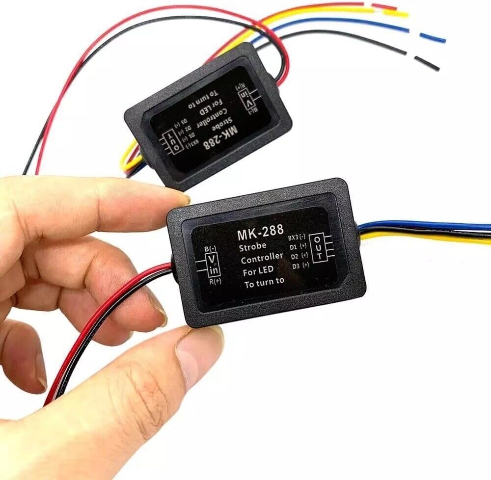 ya 7 8.24 baidi 2x 3-Step Sequential Flow Semi Dynamic Chase Flash Rear Light Module Boxing
