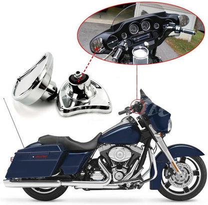 ya 2 8.15 Chrome Fairing Mount Mirror for Harley FLHT Electra Street Glide Ultra 96-13