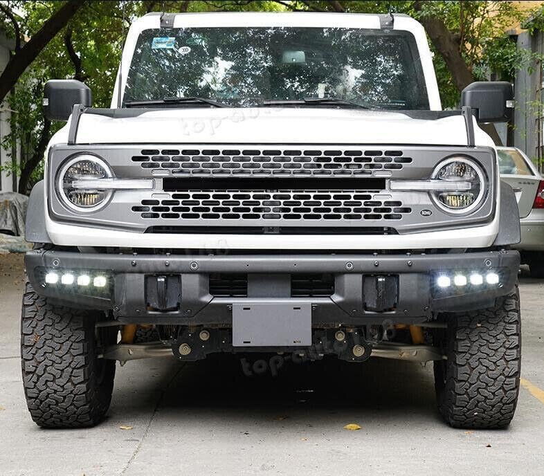 ya 9 10.24 Front Bumper LED Driving Lights Turn Signal Lights 2PC for Ford Bronco 2021-2023