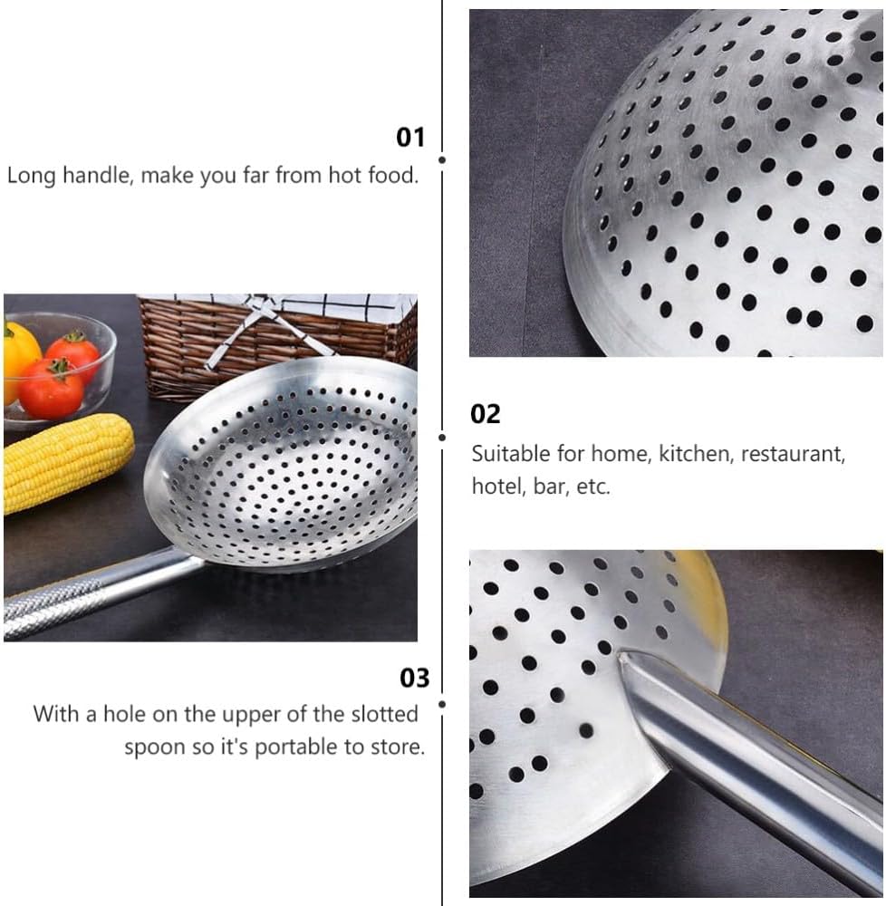 ya 14 9.20 baidi Thickened Frying Hot Pot Spatula Oil- Filter Spoon Food Basket Strainer for-2