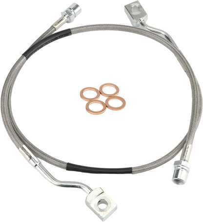 ya 10 9.16 baidi 2x 89370 Front Steel Extended Brake Line Fits for Silverado Sierra 1500 2007-2019