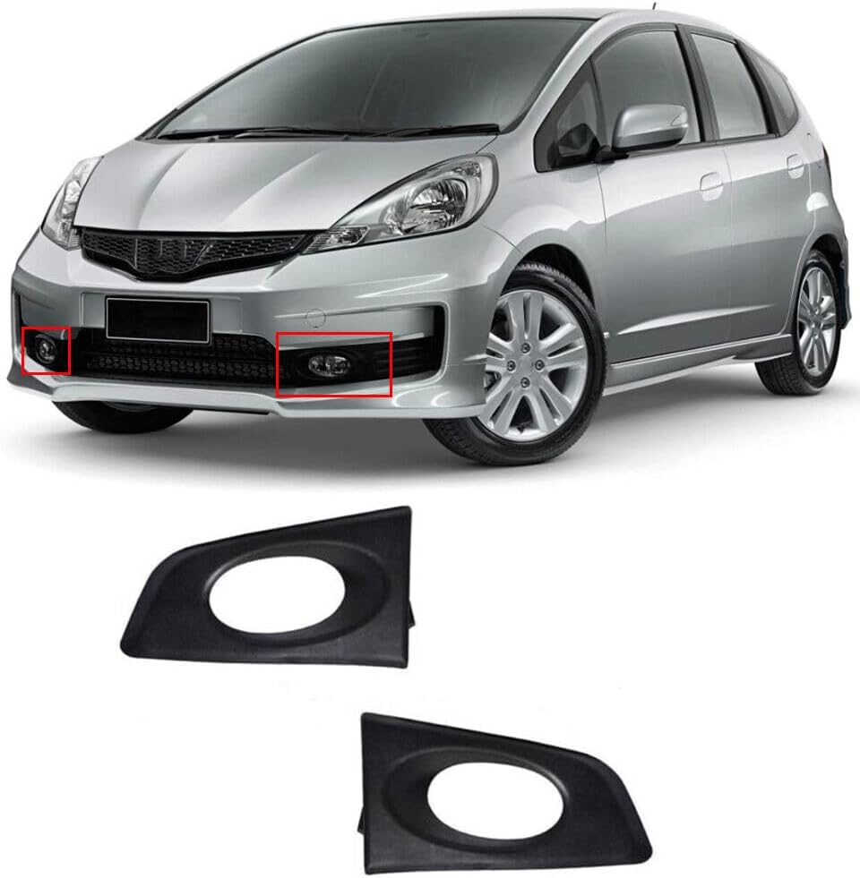 ya 2 8.15 A pair of black LH&RH front fog lamp covers suitable for Honda JAZZ/FIT GE6 GE8 2009 2010 2011