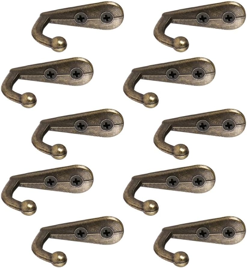 ya 26 10.21 baidi 12 PCS Clothes Hook Metal Wall Hooks Jacket Mount Door Coat Hanger-2