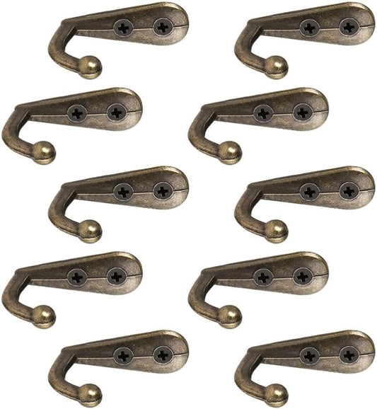 ya 26 10.21 baidi 12 PCS Clothes Hook Metal Wall Hooks Jacket Mount Door Coat Hanger-2