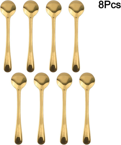 ya 14 9.20 baidi Tiny Kitchen Tools for Mini Stainless Steel Spoon Set with Eight Pieces Inside-1