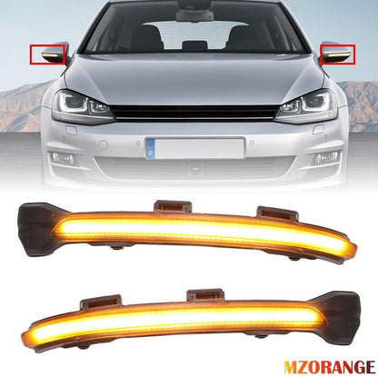 ya 4 8.14 2¡Á for VW for Golf 7 2012-2020 Au?enspiegel Spiegelblinker Laufblinker Links+Rechts