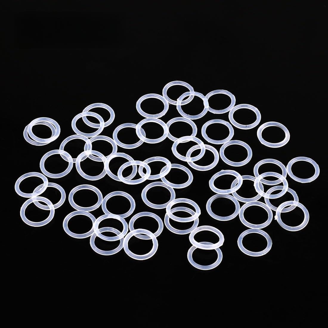ya 13 9.15 baidi 50X Silicone O-Rings, 8mm OD, 6mm ID, 1mm Width, Seal Gasket White