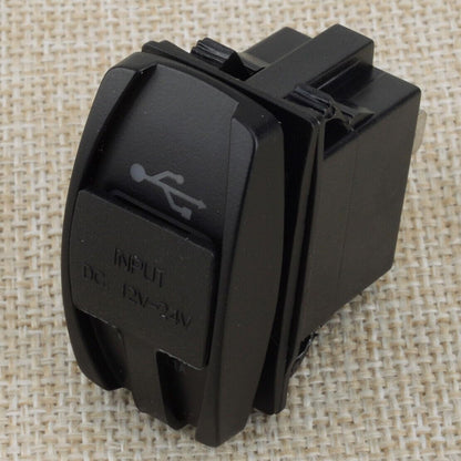 ya 13 9.15 zhengce Universal Dual USB Power Charger Red LED Light Socket Rocker Switch Panel