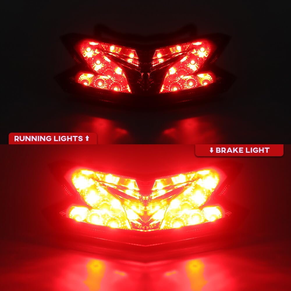 ya 4 8.14 for Kawasaki Z125 Z800 NINJA ZX6R LED Rear Tail Light Brake Light Stop Lamp