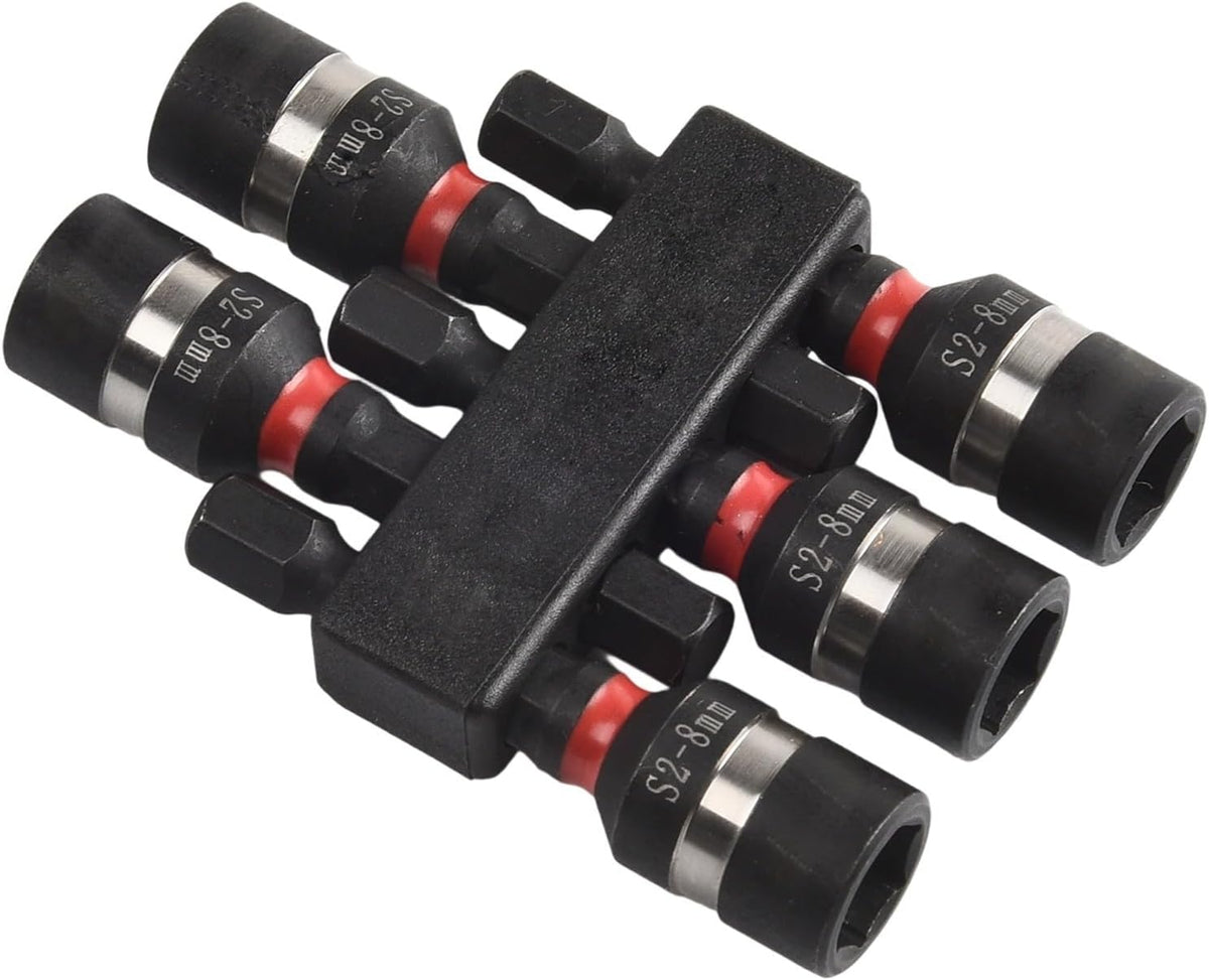 ya 14 9.20 baidi Magnetic Nut Socket Bit Set for Power Drills 5 Hex Shank Drivers and Adapters-1