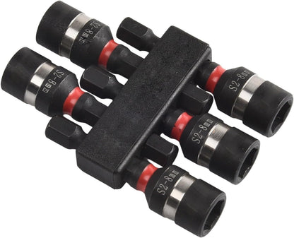 ya 14 9.20 baidi Magnetic Nut Socket Bit Set for Power Drills 5 Hex Shank Drivers and Adapters-1