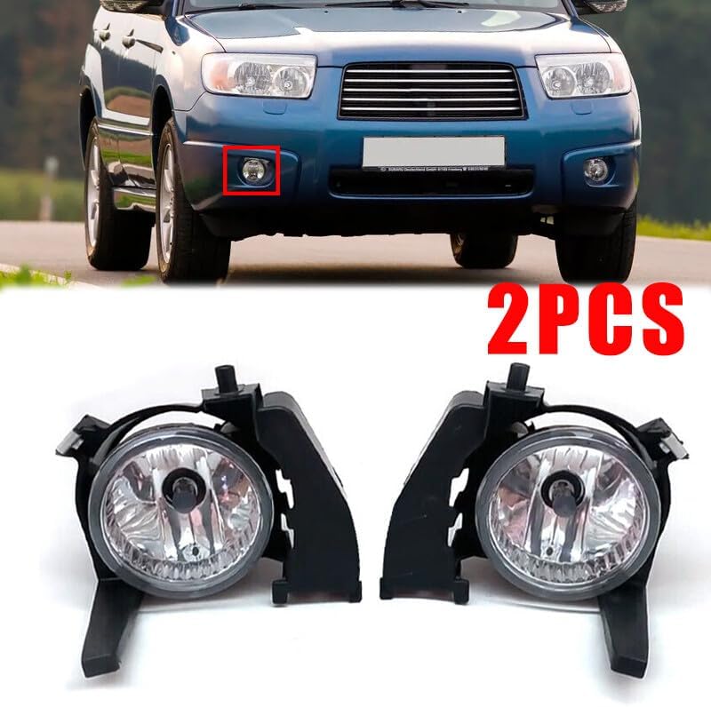 ya 9 10.24 1Pair Front Bumper Glass Lens Fog Lamp Bulb for Subaru for Forester SG 2006-08 RH&LH