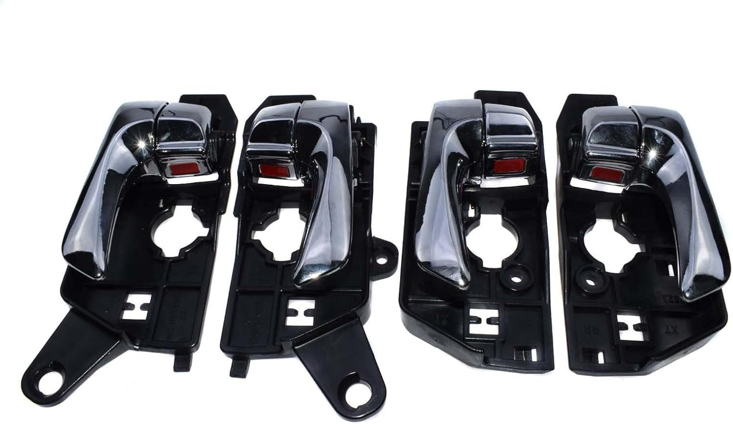 ya 4 8.24 baidi Chrome Inner Door Handle Card Set 4 Pieces FL FR RL RR for Hyundai Sonata 2009-10