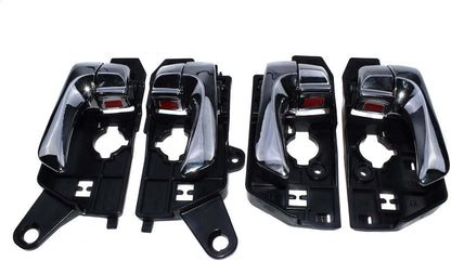 ya 4 8.24 baidi Chrome Inner Door Handle Card Set 4 Pieces FL FR RL RR for Hyundai Sonata 2009-10