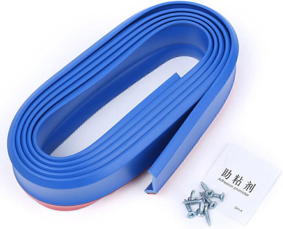 ya 4 8.14 Auto Lower Lip Protective Strip/Auto Bumper Skirts Rubber Anti-Scratch 2.5M Blue