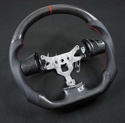 ya 4 8.8.2 for Real Red Carbon Cover C6 for Corvette Steering Wheel Trim Replacements 06-13