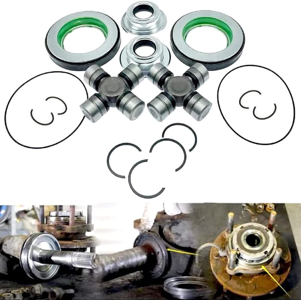 ya 5 8.24 baidi Front Axle Seal and Greaseable U-Joint Kit for 05-14 for Ford F250/350 Super Duty