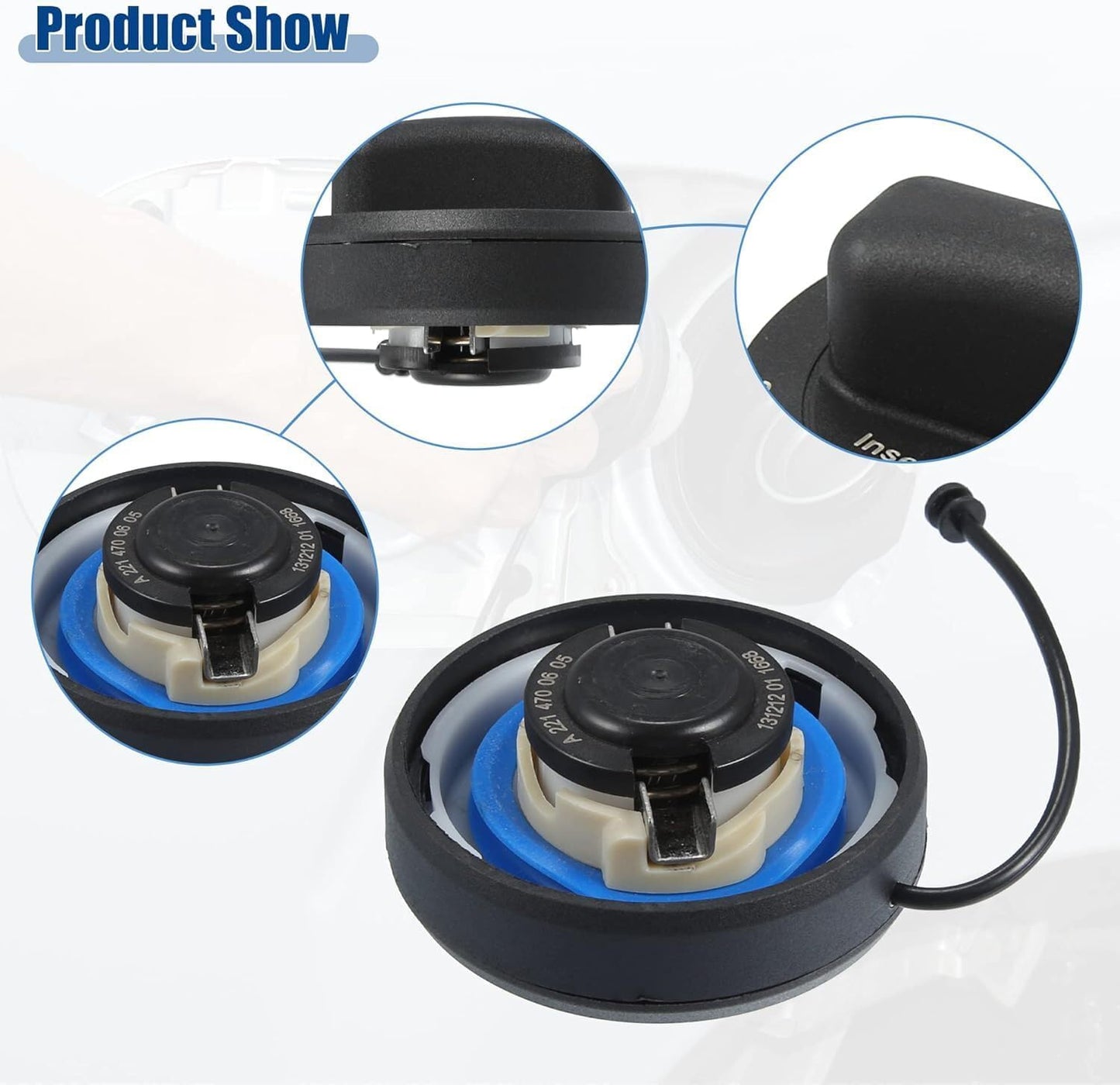 ya 5 8.10 Fuel Tank Gas Filler Cap for Mercedes-benz C CL CLS E G GLK S SL SLK A2214700605