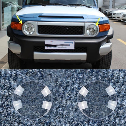 ya 4 8.14 for Toyota FJ Cruiser 2007-2013 20 21 LH+RH Side Light Lens Cover + Glue 2 pcs 