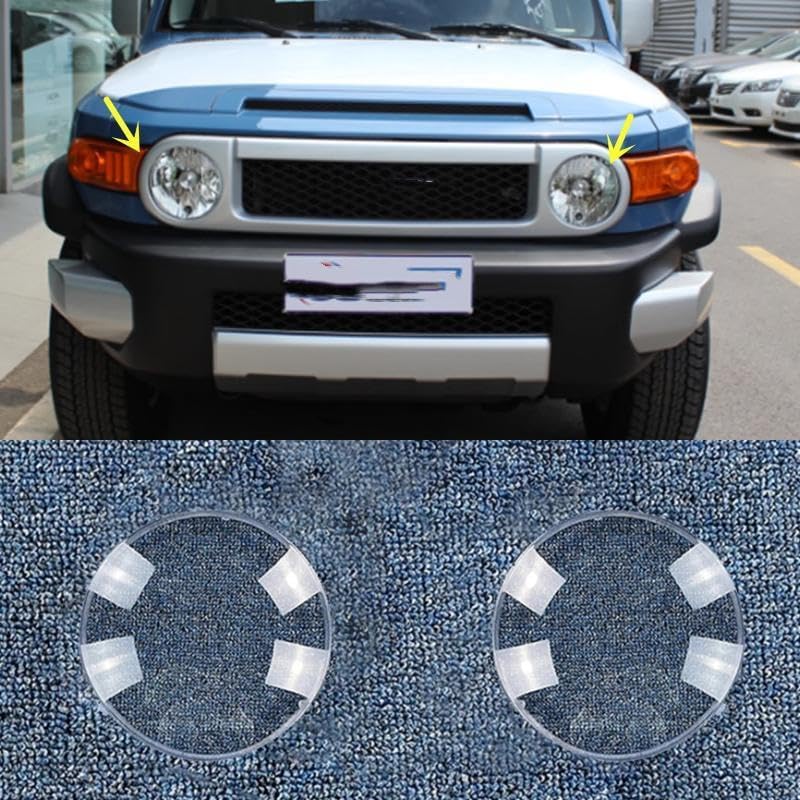 ya 4 8.24 baidi for Toyota FJ Cruiser 2007-2013 20 21 LH+RH Side Light Lens Cover + Glue 2 pcs 