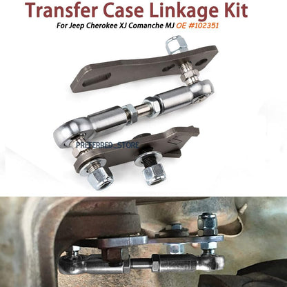 ya 10 9.16 baidi for Jeep Cherokee XJ Comanche MJ 86-01 Transfer Case Linkage Kit Stainless Steel