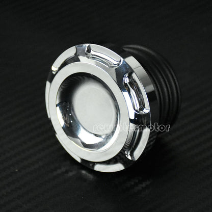 ya 9 10.24 Chrome Gas Cap Fuel Tank Cover Right-hand Thread Fit for Harley Heritage Softail