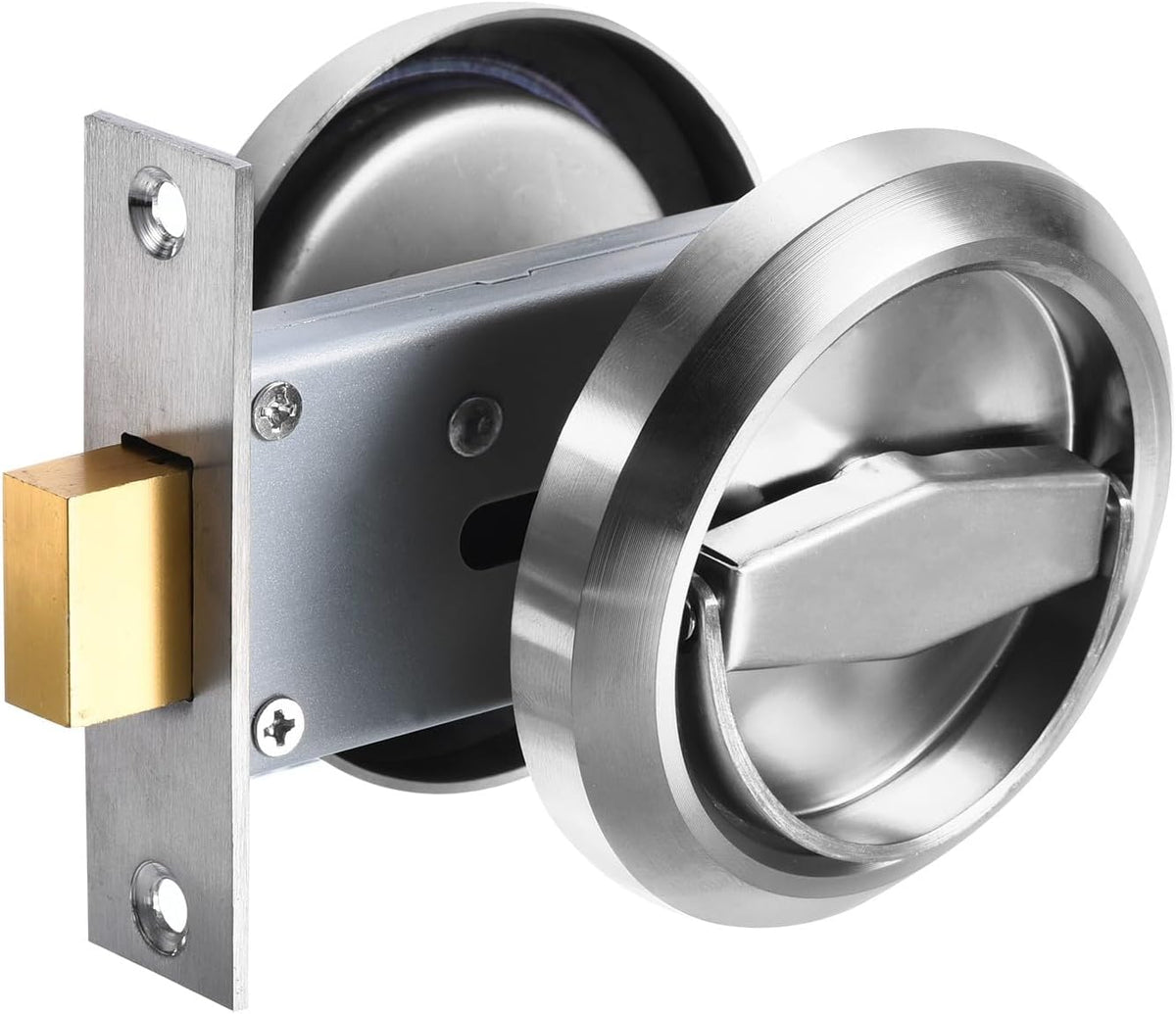 ya 26 10.21 baidi 4.8mm Round essed Pull Handle Knob, Hidden Handle Knob, Silver Tone