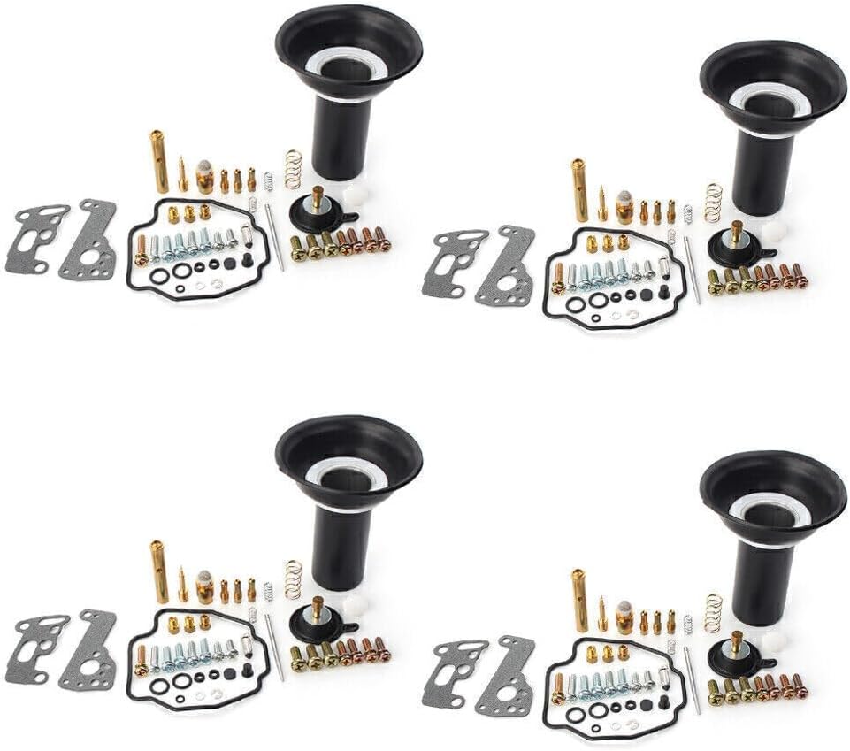 ya 2 8.15 For Yanaha V-MAX 1200 1985-2000 86 4 Sets Carb Carburetor Rebuild Kits Plunger