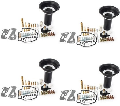 ya 2 8.15 For Yanaha V-MAX 1200 1985-2000 86 4 Sets Carb Carburetor Rebuild Kits Plunger