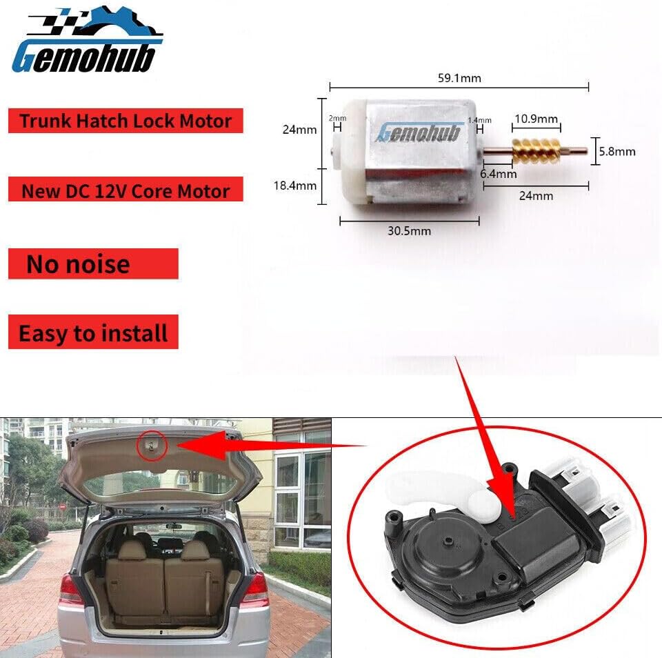ya 5 8.24 baidi Tailgate Lock Actuator Motor for Nissan 2007-2017 Leaf 07-2012 Versa