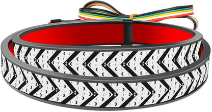 ya 4 8.24 baidi 60 inch Truck Tailgate Light Bar DC 12V Function Red/Yellow LED Light Strip