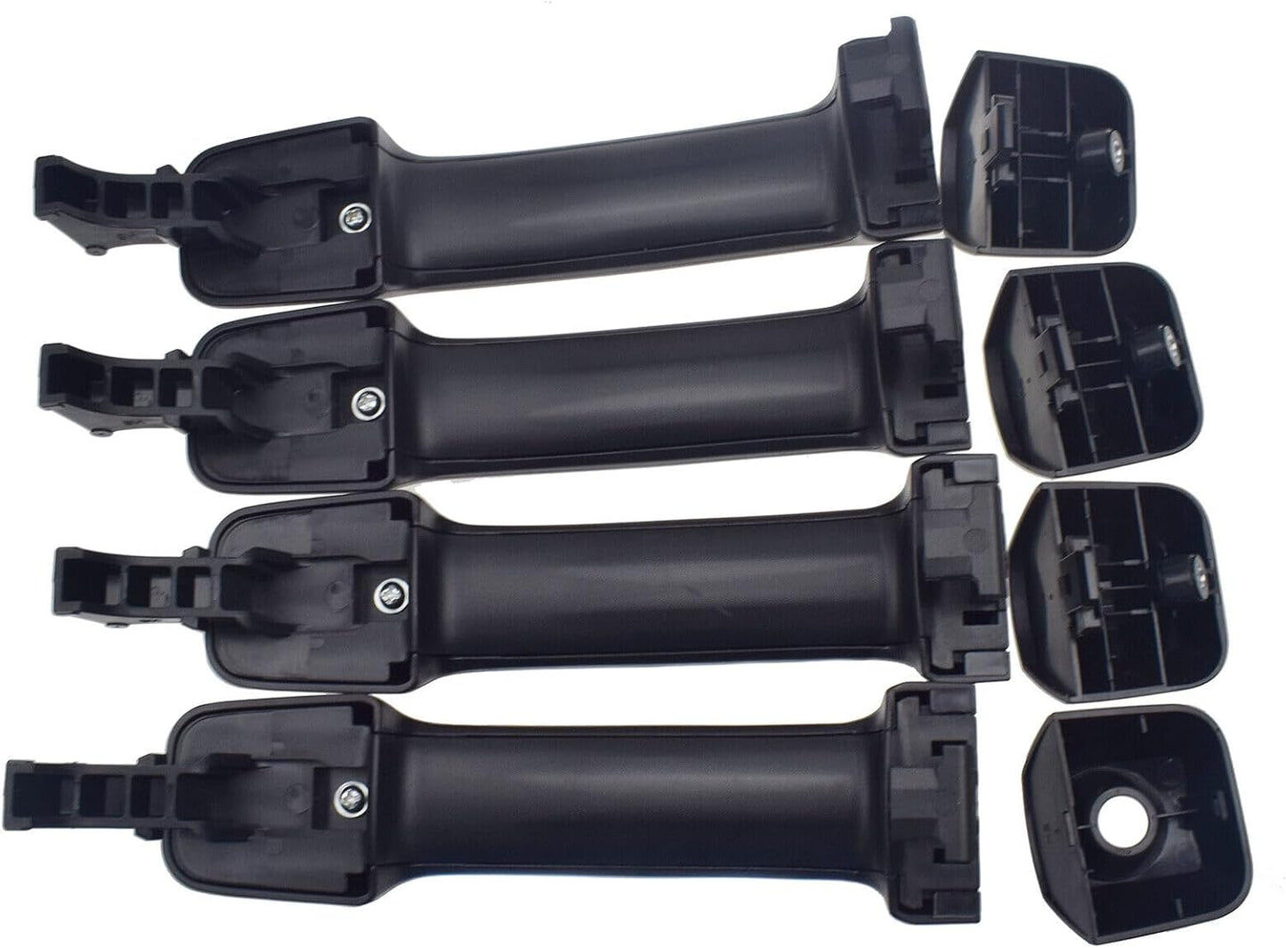 ya 2 8.15 4 Piece Set Exterior Door Handle Black for 2007-2018 for Toyota Tandra 69210-0C010 