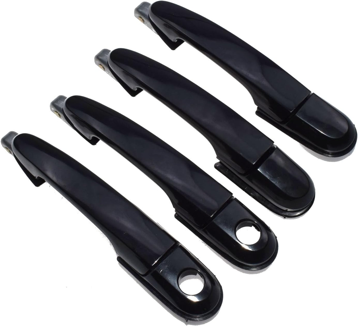 ya 10 9.16 baidi New Black Exterior Door Handle 4 Piece Set Suitable for 05-09 for Hyundai for Tucson -