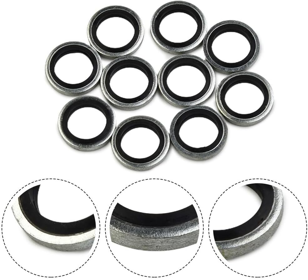 ya 6 8.14 10pcs For Nissin Master Cylinders Calipers 10mm Banjo Bolt Washers Sealed