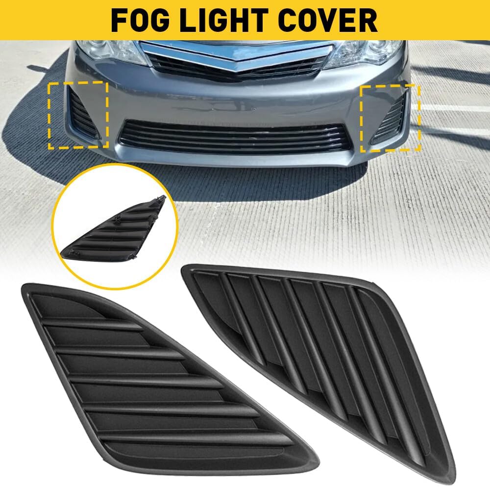 ya 10 9.16 zhengce Pair for Camry 2012-2014 Left & Right Fog Light Covers Bumper Bezel Cover